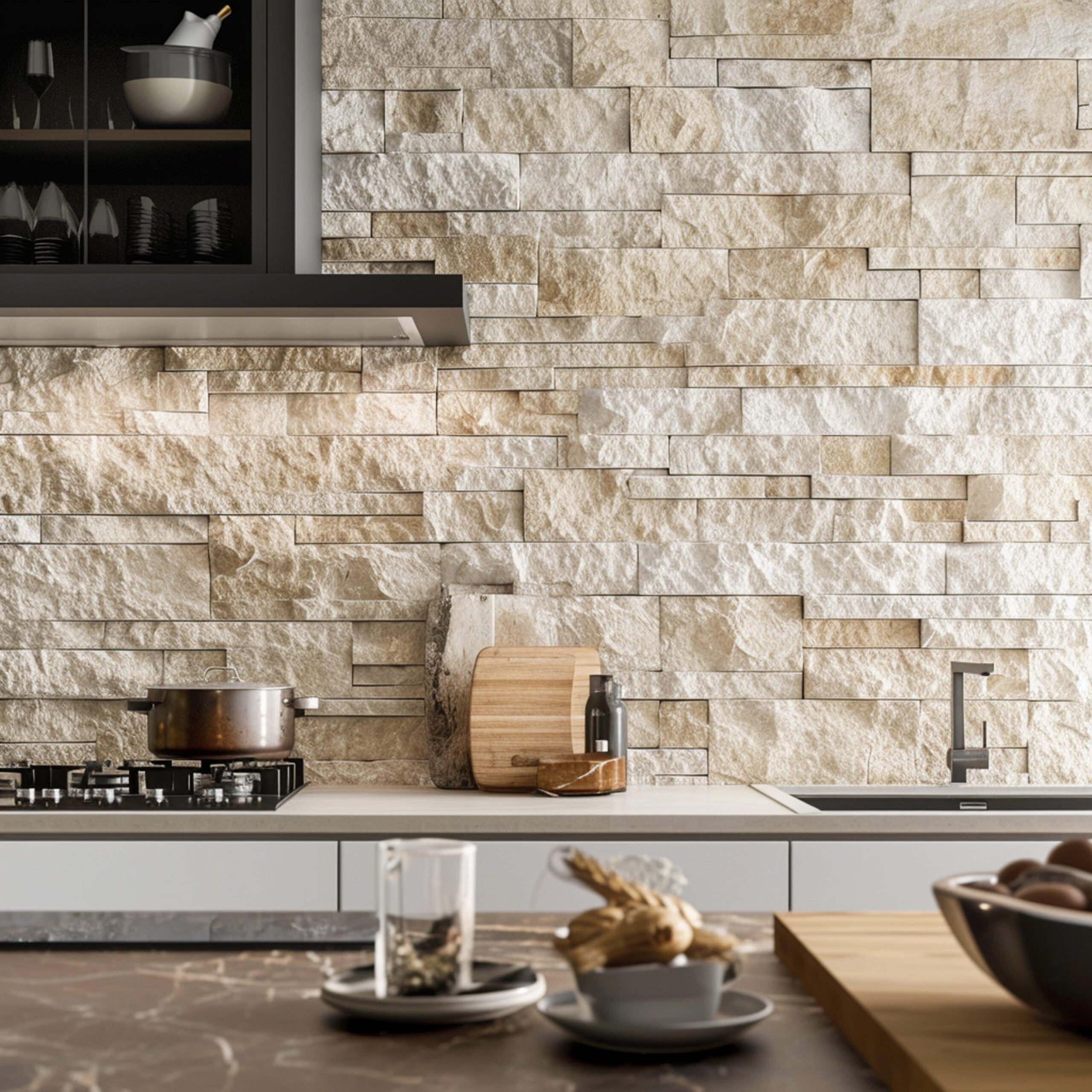 Photorealistic Stone Wall Surface Used