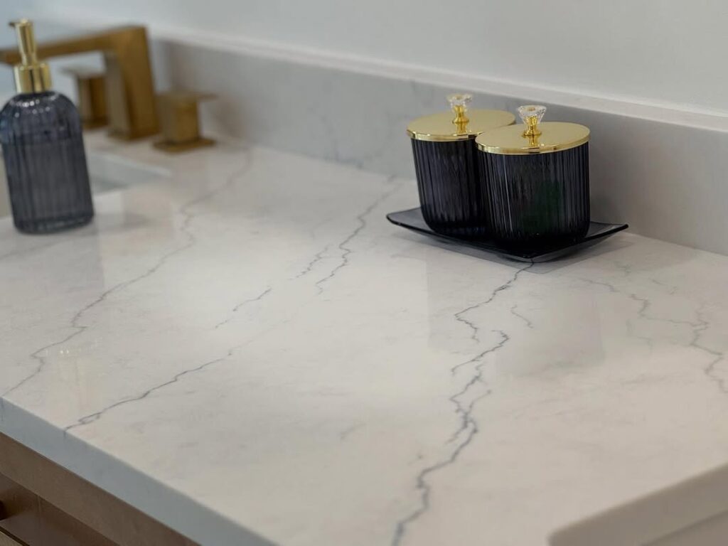 Quartz MSI Calacatta Miraggio Cielo countertop — Prime Countertops installation Gaithersburg MD